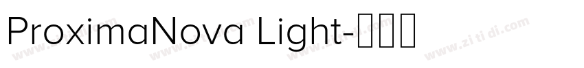 ProximaNova Light字体转换